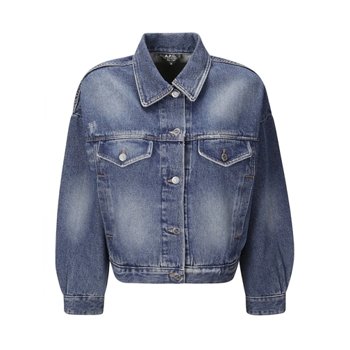 A.P.C. Jeans-Jacken Denim Jacket With Four Front Pockets Blue