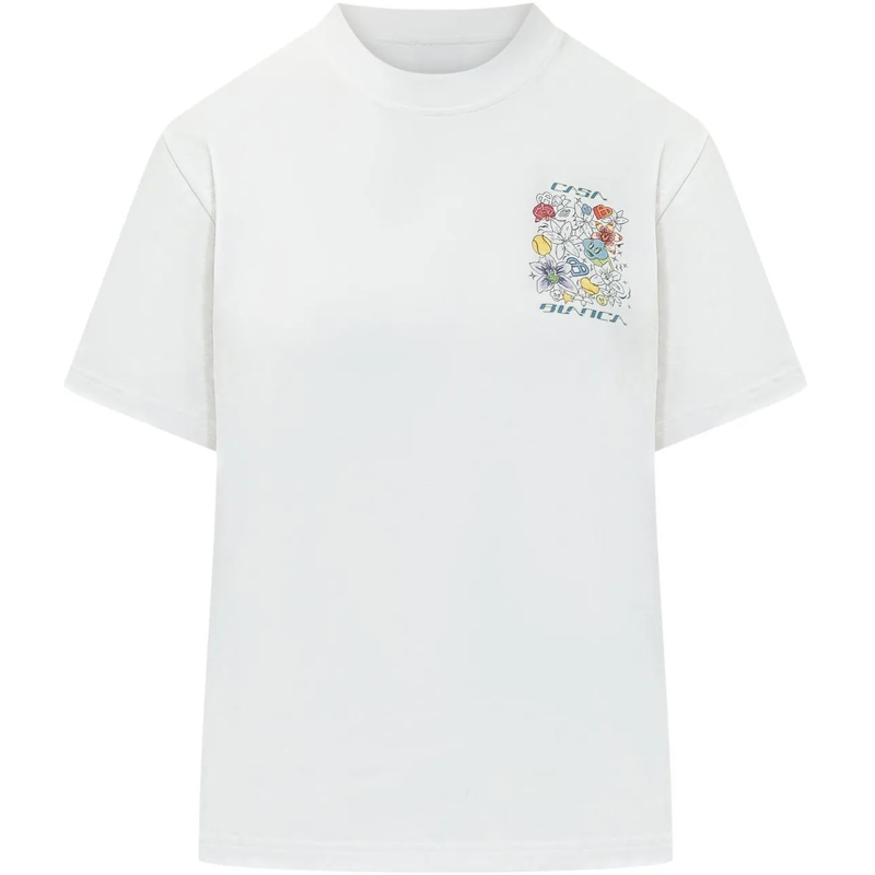 Casablanca T-shirt T-shirt con Stampa su Petto weiß
