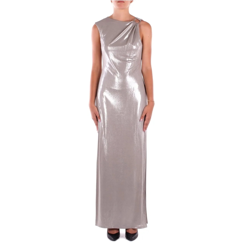 Ralph Lauren Midikleid Dresses Silver silber
