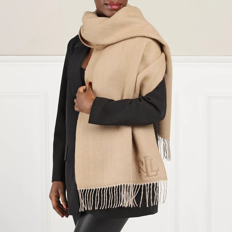 Lauren Ralph Lauren Wollschal Rvrsbl Scarf Classic Camel(Image 2)