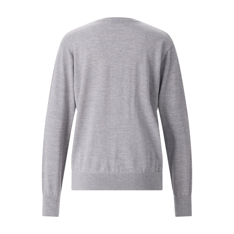 Dries Van Noten Pull Pullover aus Wolle grau(Image 3)