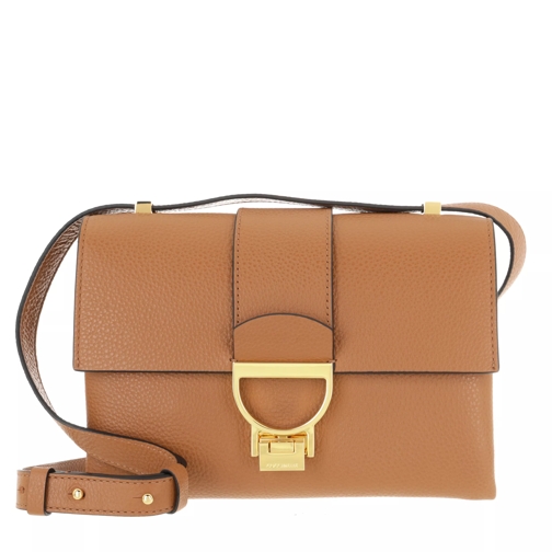 Coccinelle Arlettis Handbag Grainy Leather  Caramel Crossbody Bag