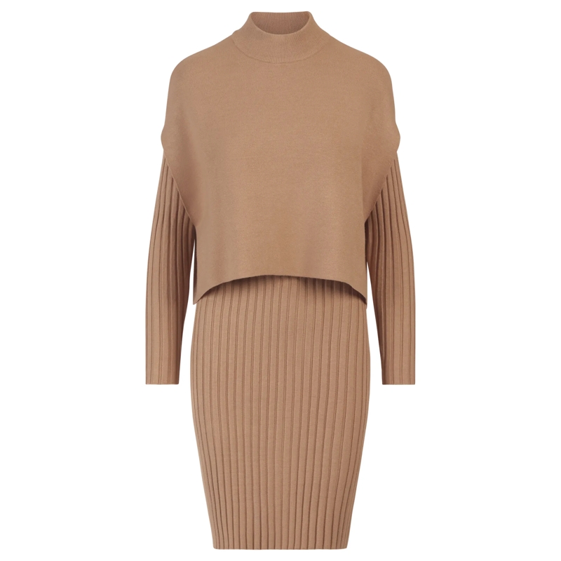 Apart Anzugkombination Strick Set braun