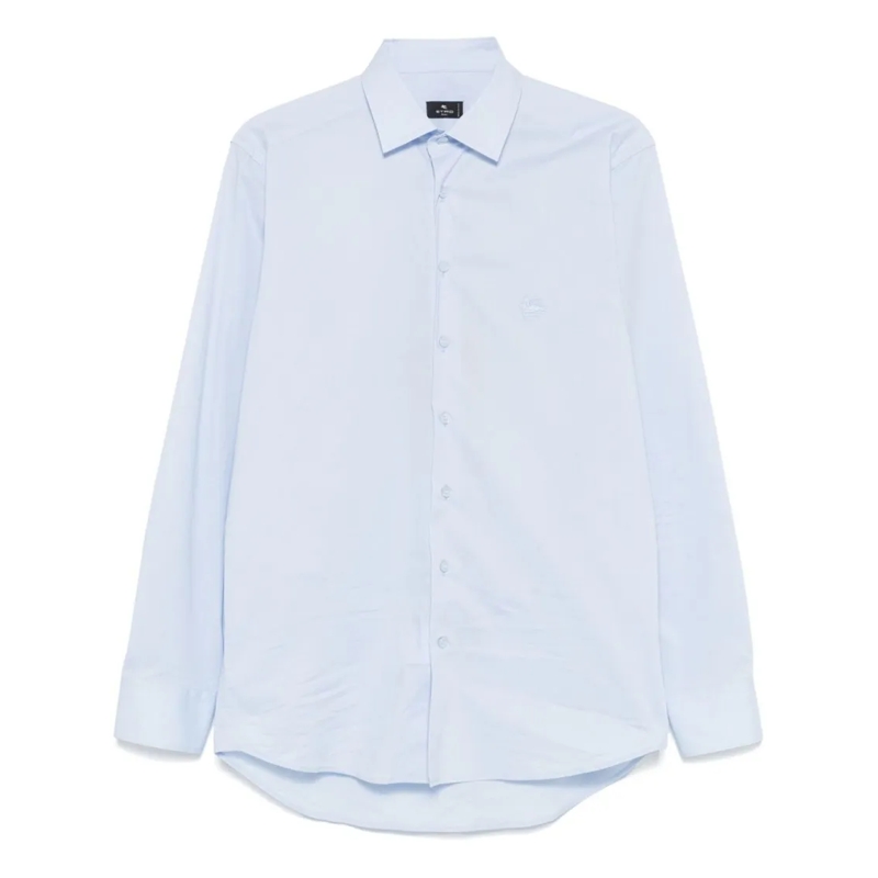 Etro Hemd Tailored Long-Sleeved Shirt In Clear Blue Blue