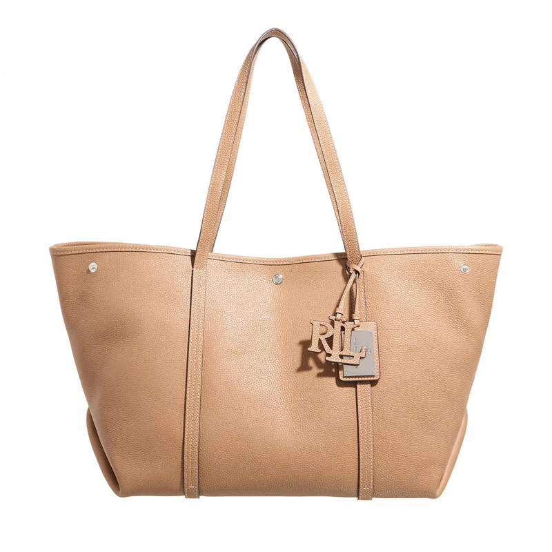 Lauren Ralph Lauren Shopper Emerie Tote Large Camel