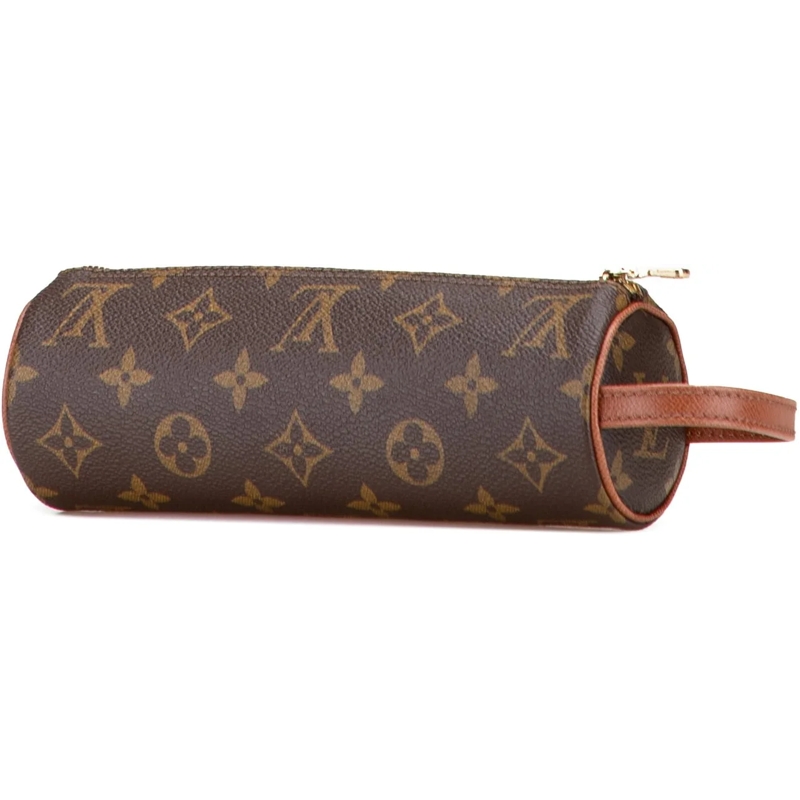Louis Vuitton Necessaire Monogram Trousse Ronde Pencil Case 20 braun