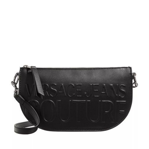 Versace Jeans Couture Institutional Logo Black Crossbody Bag