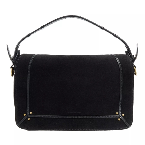 Jerome Dreyfuss Pepito M Noir Split Suede Crossbodytas