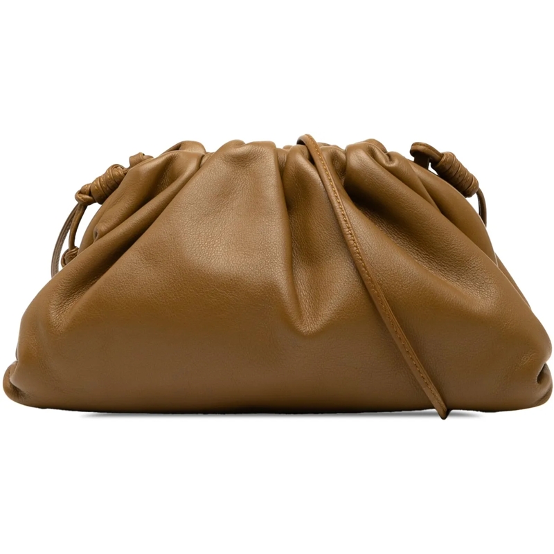Bottega Veneta Sac à bandoulière Lambskin The Mini Pouch Crossbody braun