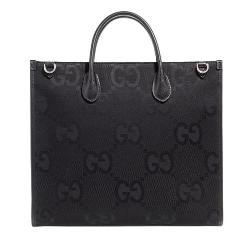 Gucci Canvas With Jumbo GG Black Draagtas