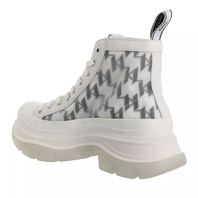 Karl Lagerfeld High-Top-Sneaker Luna Monogram Mesh Boot White(Image 2)