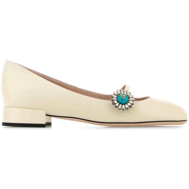 Valentino Garavani Ballerines Flat Shoes White weiß