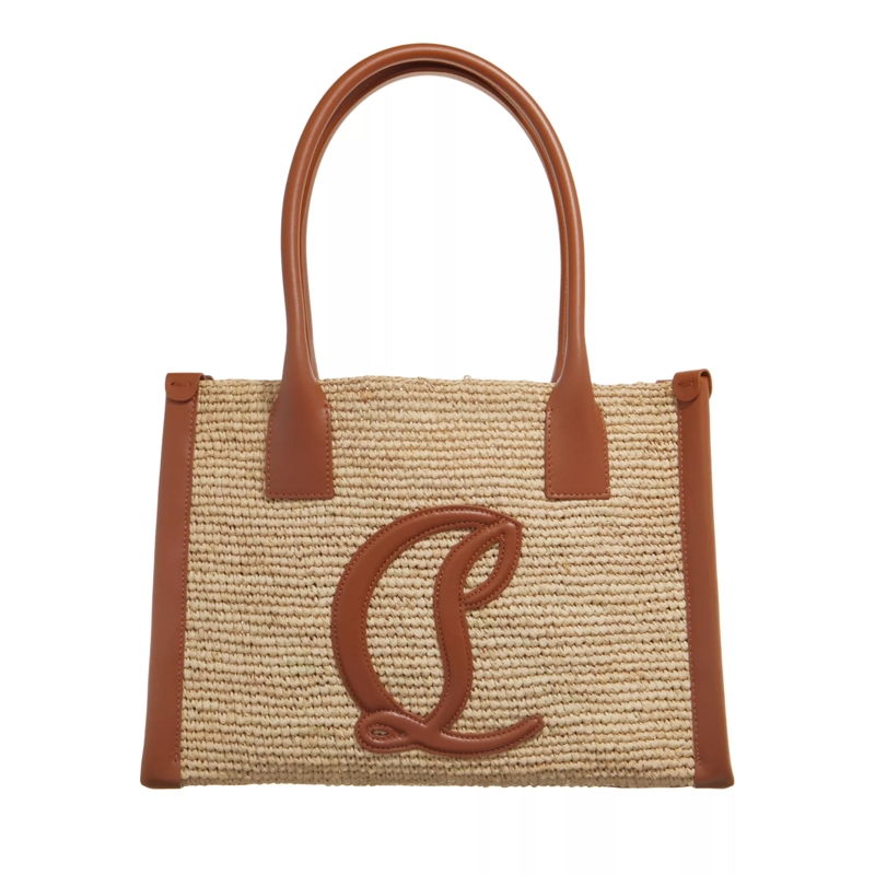 Christian Louboutin Tote Casual Style Logo Tote Bag  Natural / Cuoio