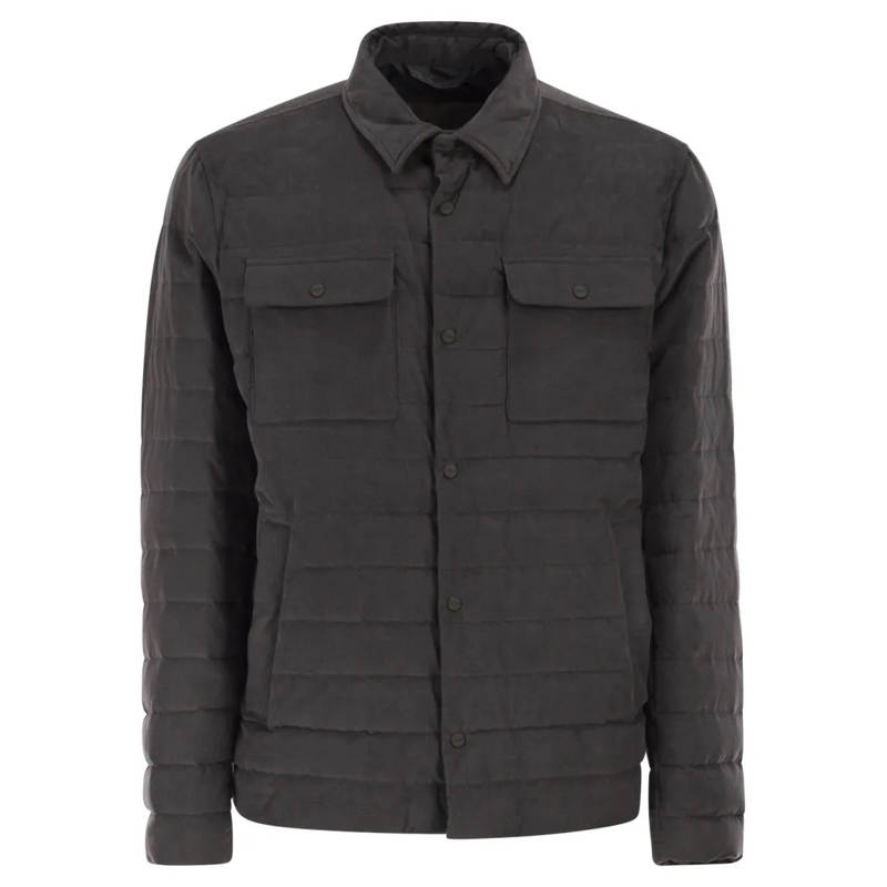 Herno  Shirt-Style Down Jacket Black