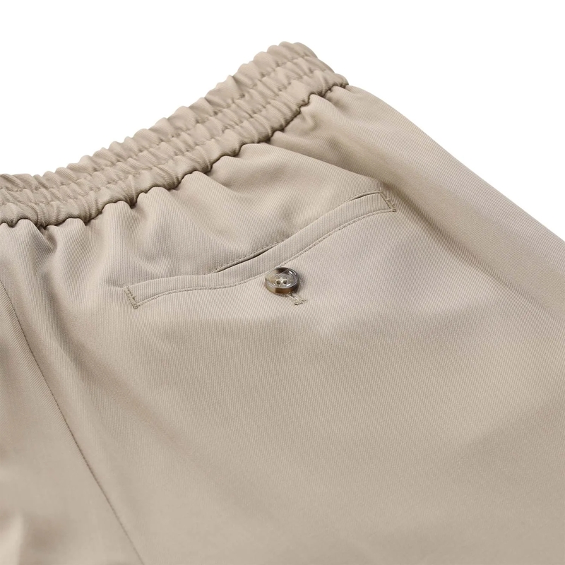 AMI Paris Freizeithose Stoffhose aus Wolle beige(Image 5)