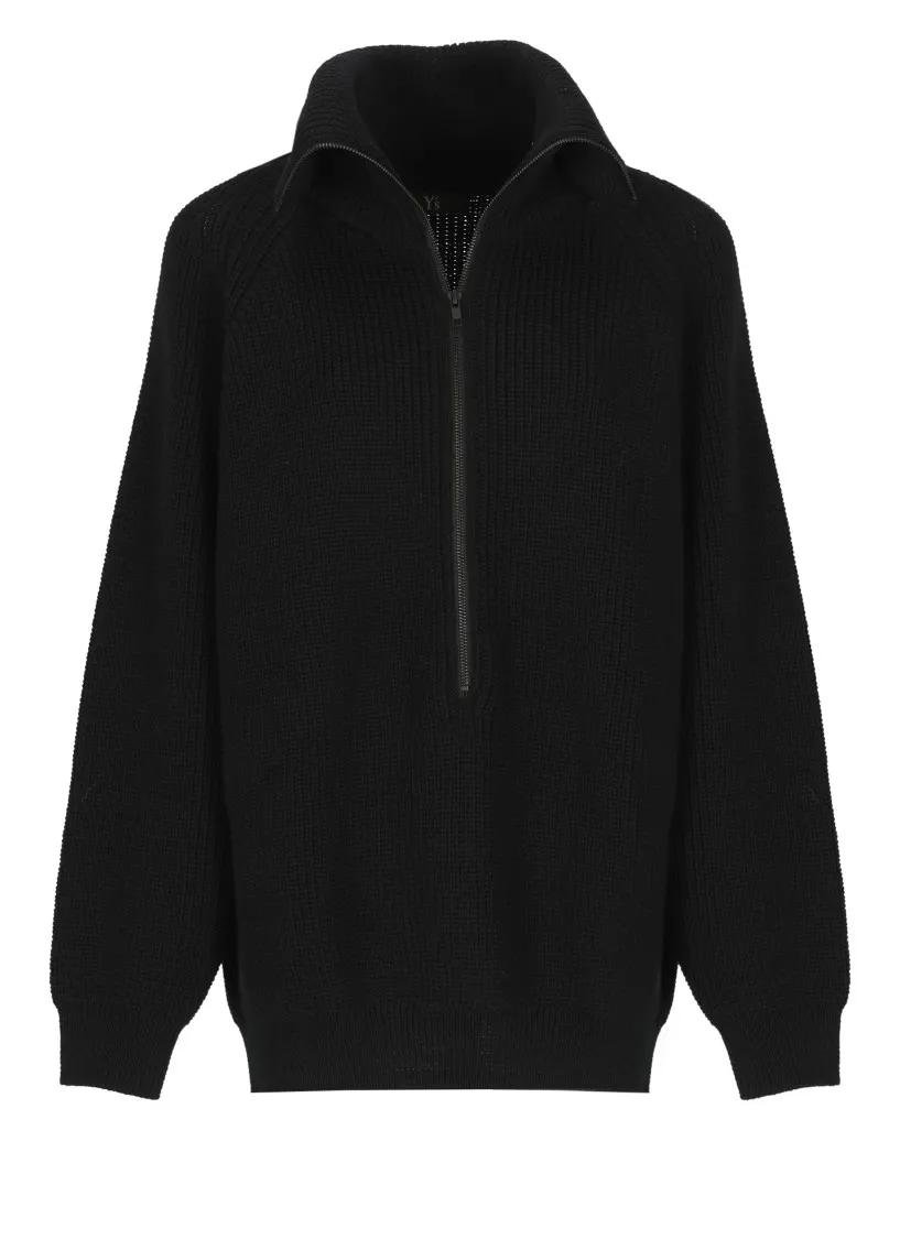 Y-3 - Black Wool Sweater - Größe S - schwarz