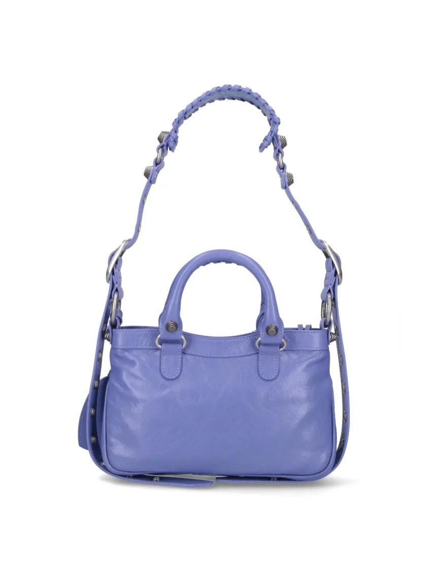 Balenciaga Hobo bags Small 'Neo Cagole' Shoulder Bag – Purple in paars