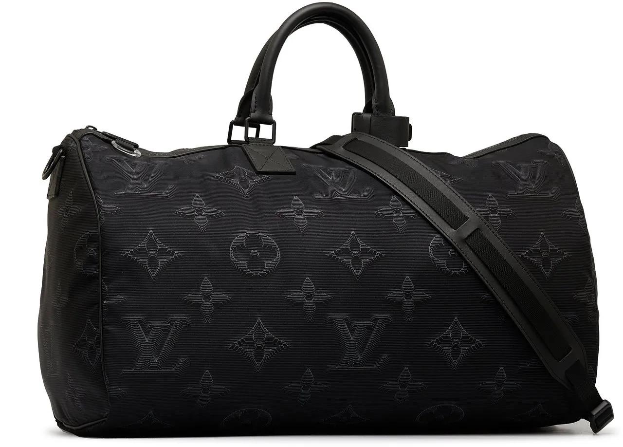 Thumbnail - Louis Vuitton Weekender - 2020 Monogram 3D 2054 Reversible Keepall Bandoulie - Gr. unisize - in Schwarz - für Damen