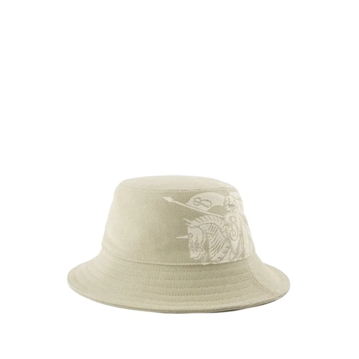 Burberry Hut Ekd Twill Bucket Hat - Synthetic - Beige Neutrals