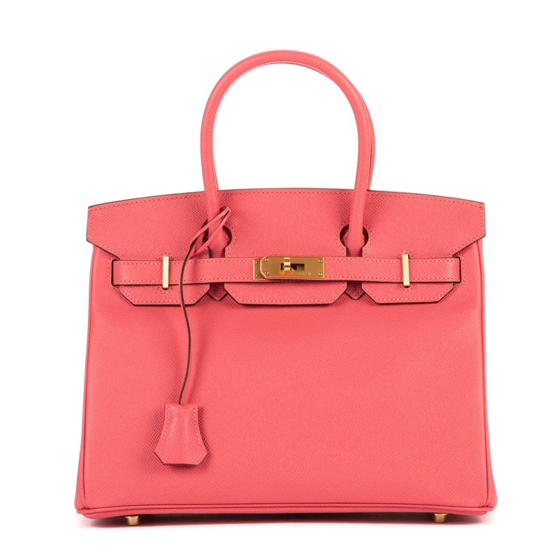 Hermès Crossbody Bag Special Order Birkin Horseshoe 30 rosa