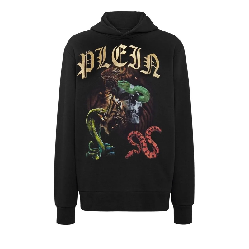 Philipp Plein Sweatshirt Hoodie schwarz