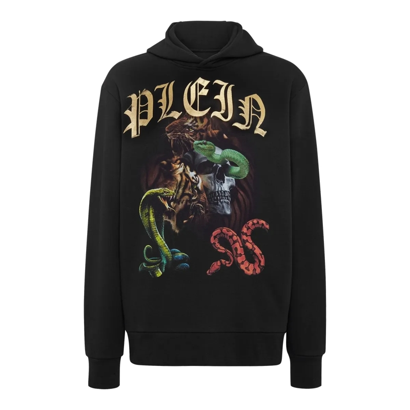 Philipp Plein Top Hoodie schwarz