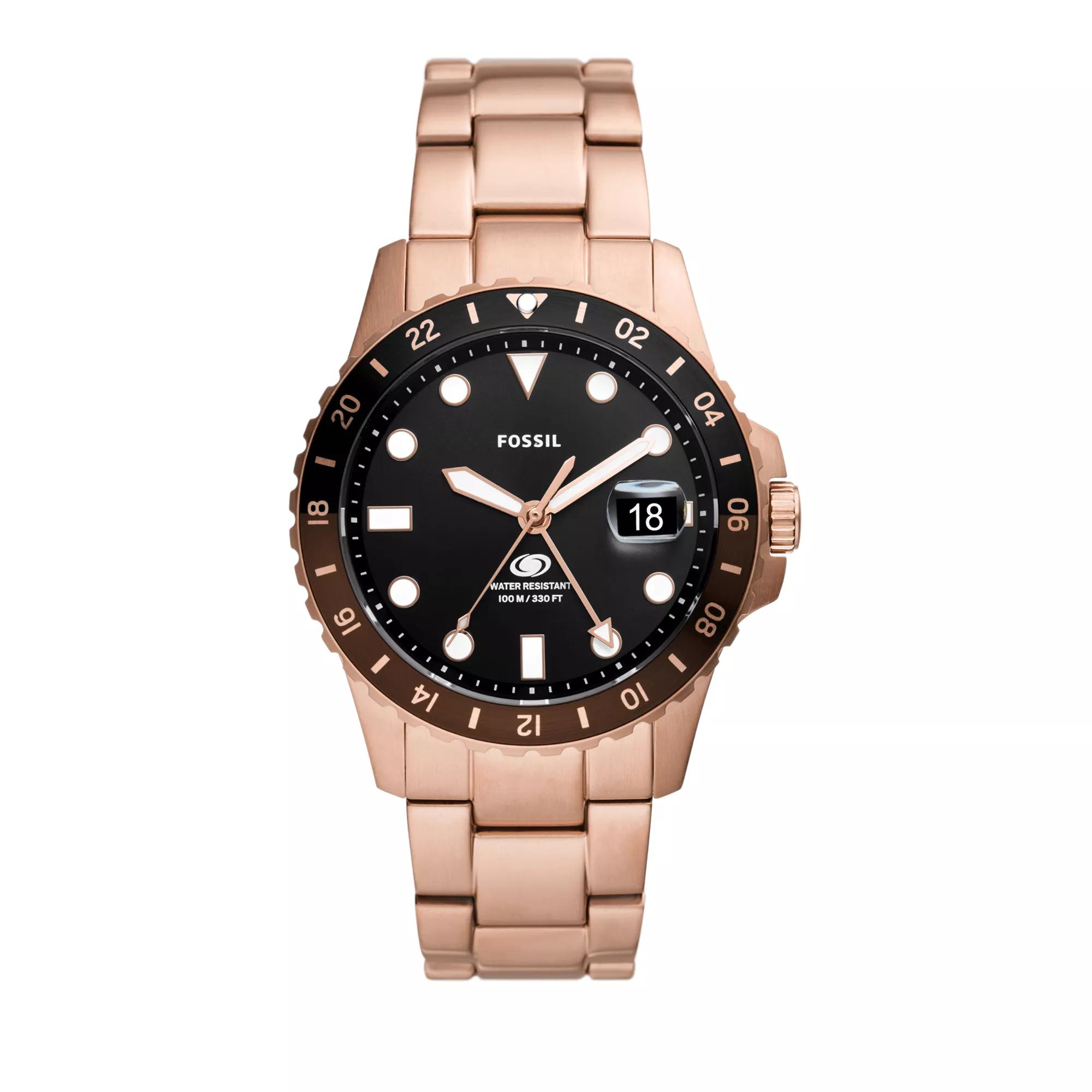 Fossil gmt watch sale