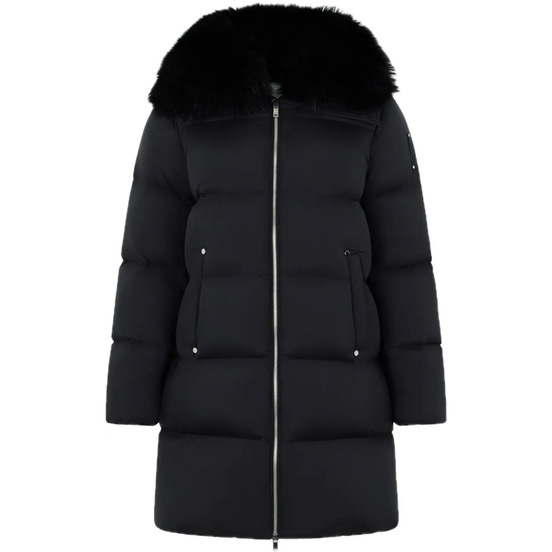 Moose Knuckles Doudoune Belle Sh Long Puffer Black schwarz