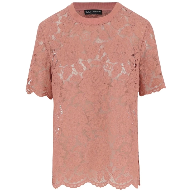 Tシャツ・カットソー Dolce & Gabbana Viscose And Cotton Blend Floral Drawstring Dolce&Gabbana Viscose And Cotton Blend Floral Drawstring