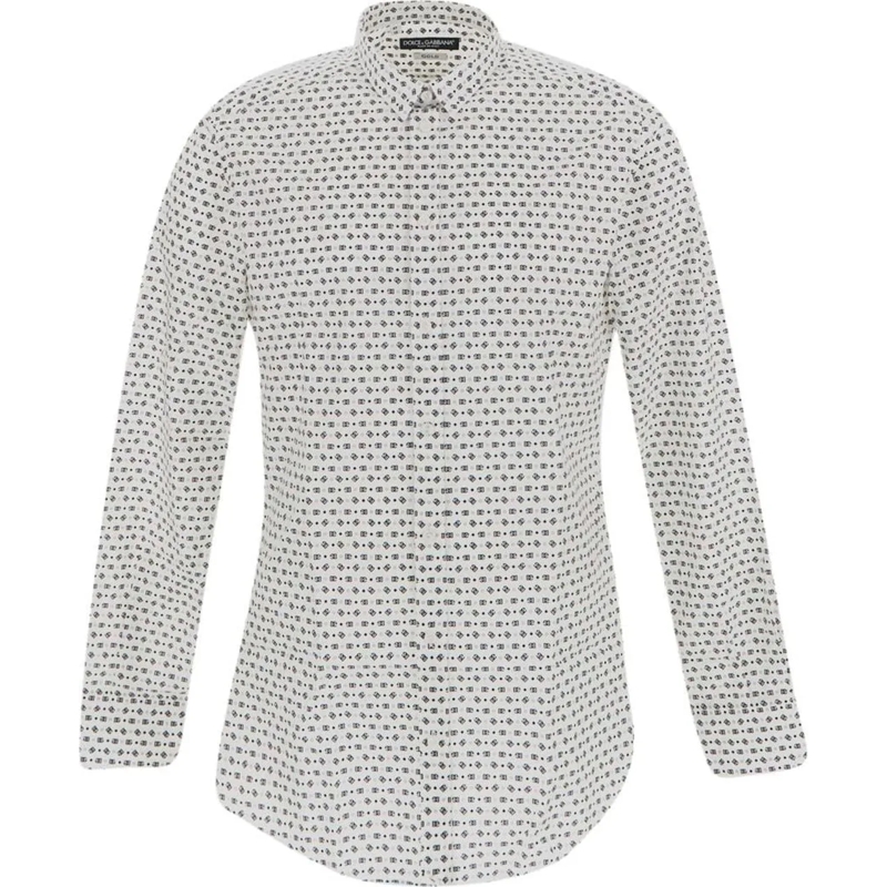 Dolce&Gabbana Legeres Oberteil Logo Motif Shirt weiß