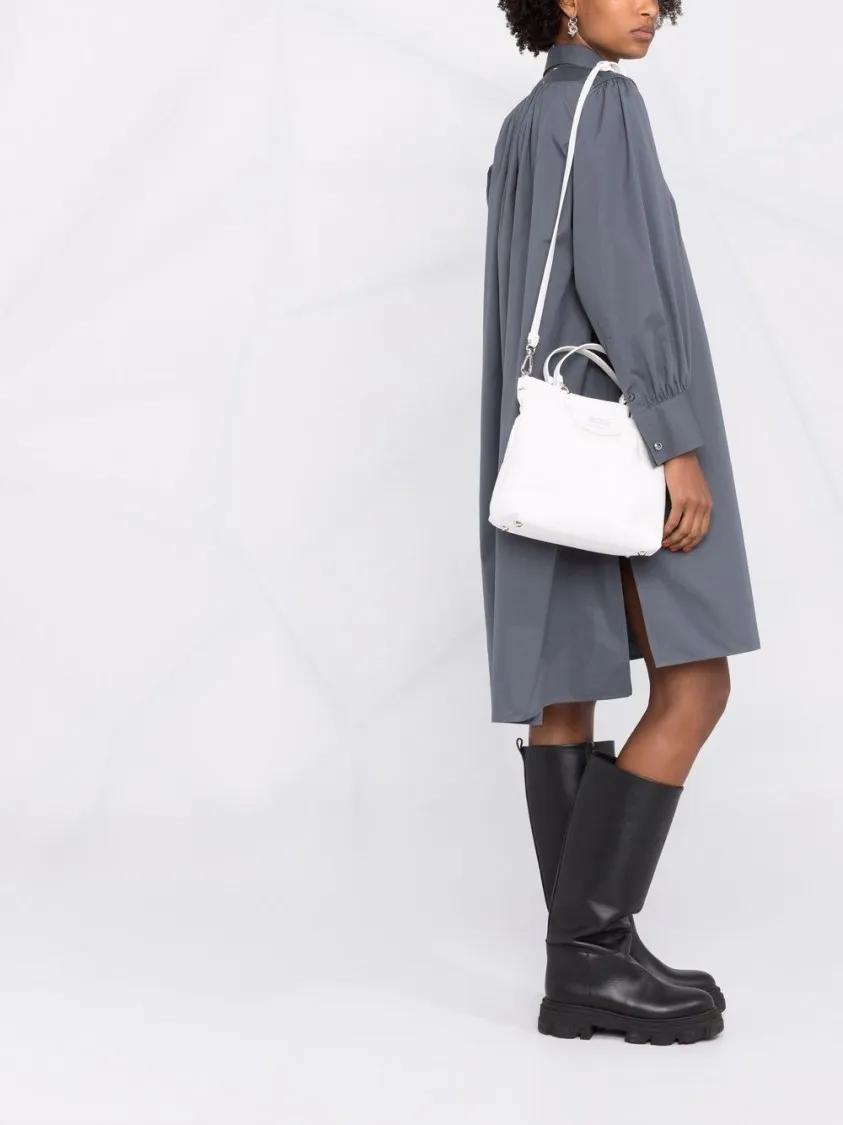 Maison Margiela Hobo bags Quilted Daisy-White Lambskin Bag in wit