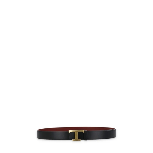 Tod's Ceinture Leather Reversible Timeless Belt Black