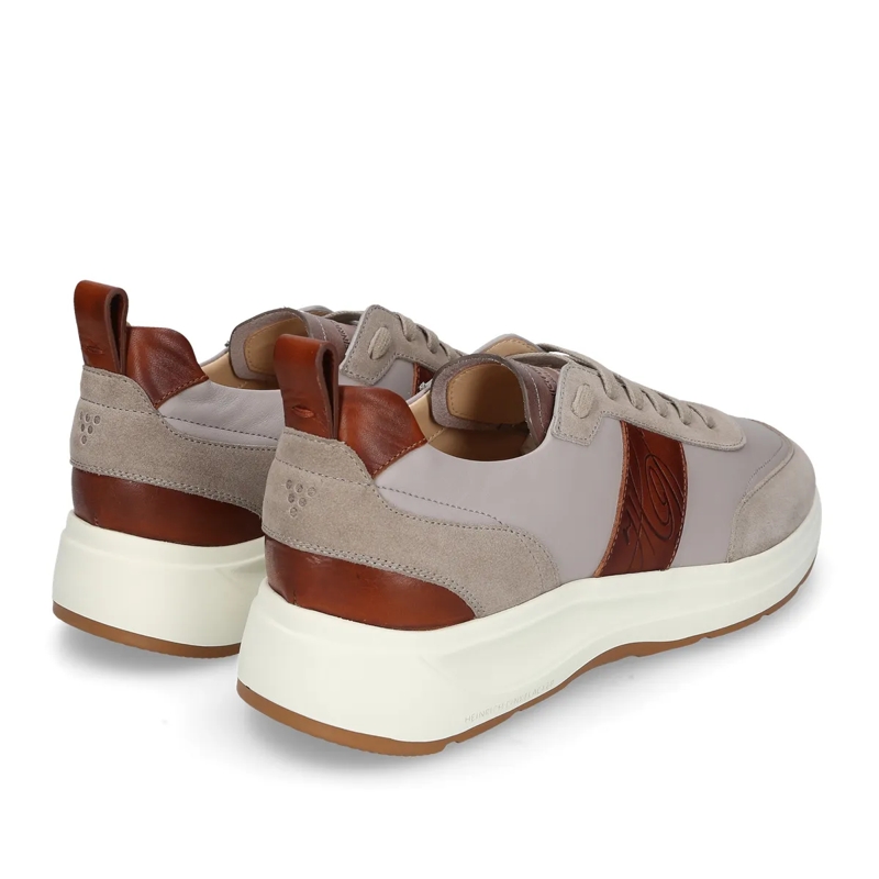 Heinrich Dinkelacker Lage-top sneaker Der Toronto Sneaker CL in Weiß mit Bordeaux-Akzent grau(Image 3)