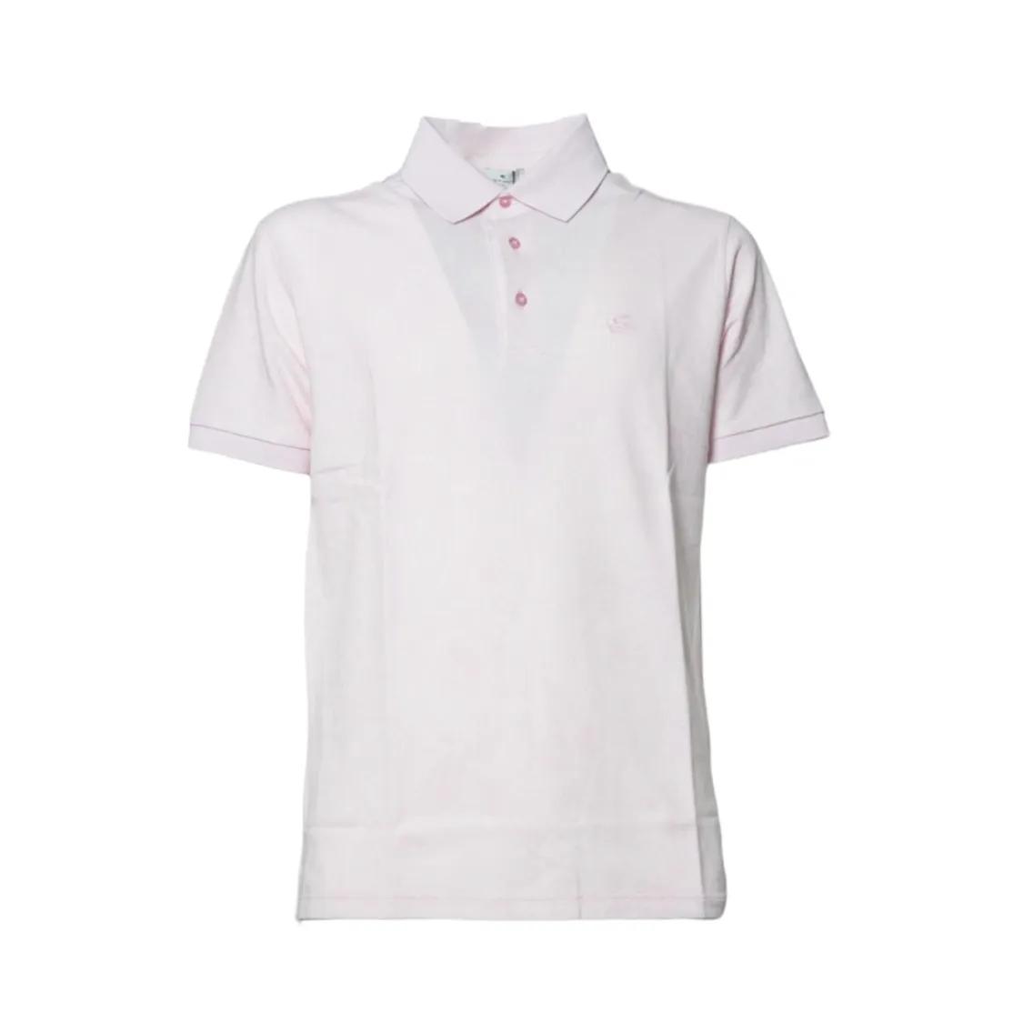 Thumbnail - Etro - Pink Cotton Jacquard Polo - Größe S - pink