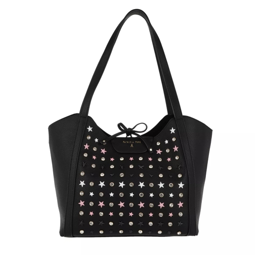 Patrizia Pepe Studded Shopping Bag Stars Black Shopper