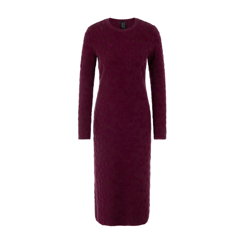 Marc Cain Mini-robe Midikleid aus Baumwoll-Mix lila