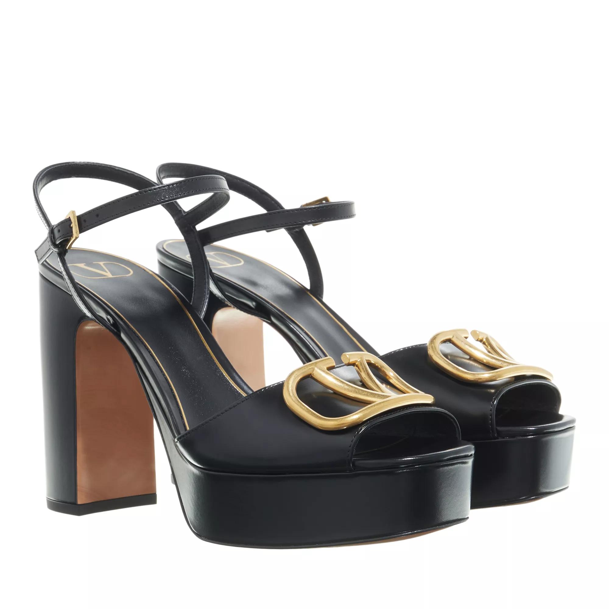 Valentino Garavani Vlogo Signature Platform Sandals Black | Sandal