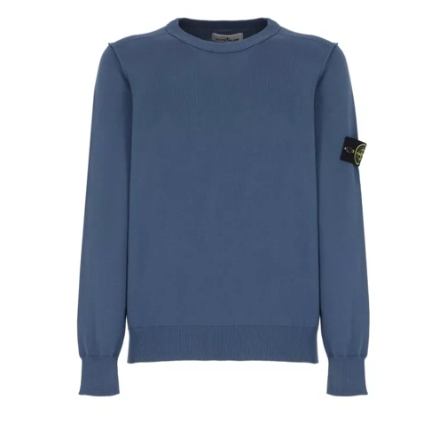 Stone Island Cotton Sweater Blue 