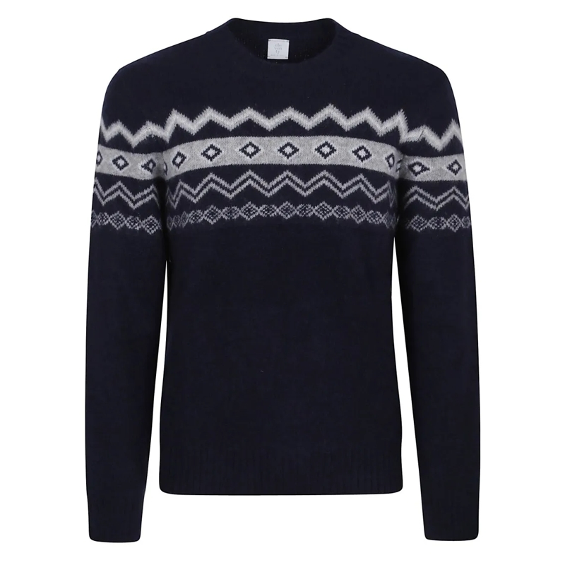 Eleventy Trui Cashmere-Silk Blend Sweater Black