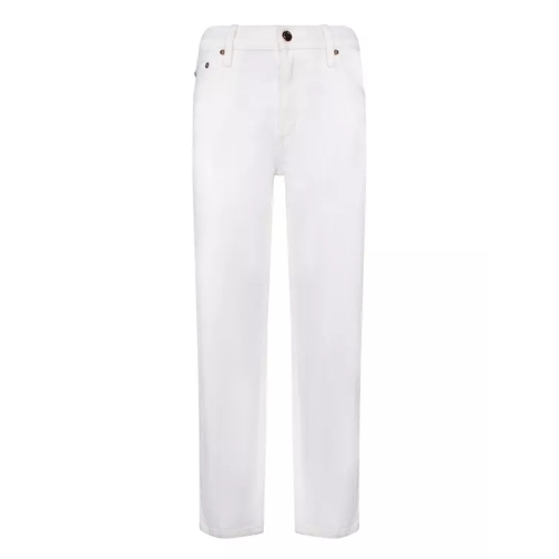 Tory Burch Denim Flare Jeans White 