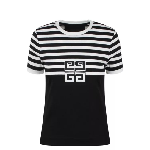 Givenchy 4G Stripes Cotton T-Shirt Black 
