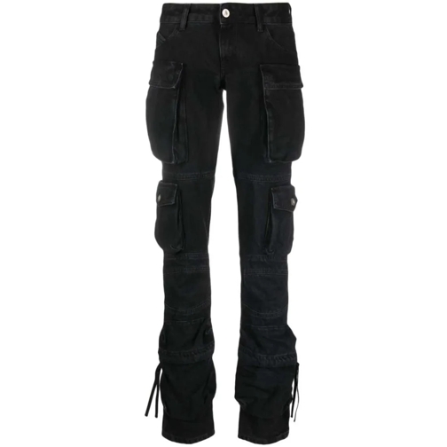 The Attico Jeans Essie Cargo Denim Jeans Black