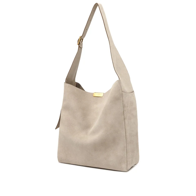 Gianni Chiarini Crossbody Bag Schultertasche Jo aus Veloursleder beige(Image 3)