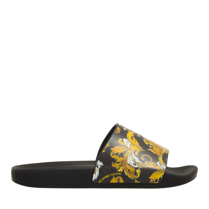 ★VERSACE★フォンド シェリー スライド Versace Jeans Couture Fondo Shelly Dis. Sq3 Black + Gold | Slide