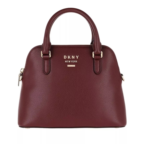DKNY Whitney Pebble Satchel Bag Blood Red Tote