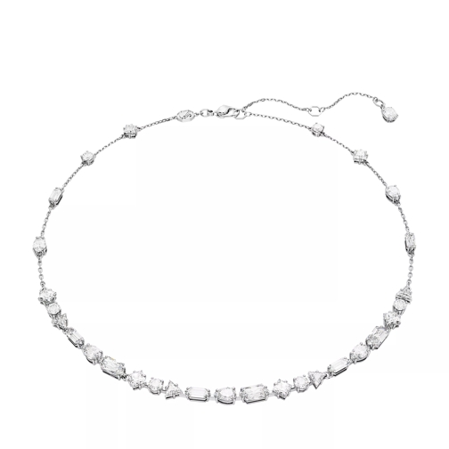 Swarovski Mesmera necklace, Mixed cuts, Scattered design, White Collana corta