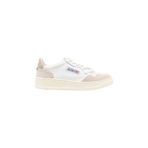 Autry International lage-top sneaker Medalist Low Women (weiß/beige) LEAT/SUEDE WHT/PEPPER LEAT/SUE