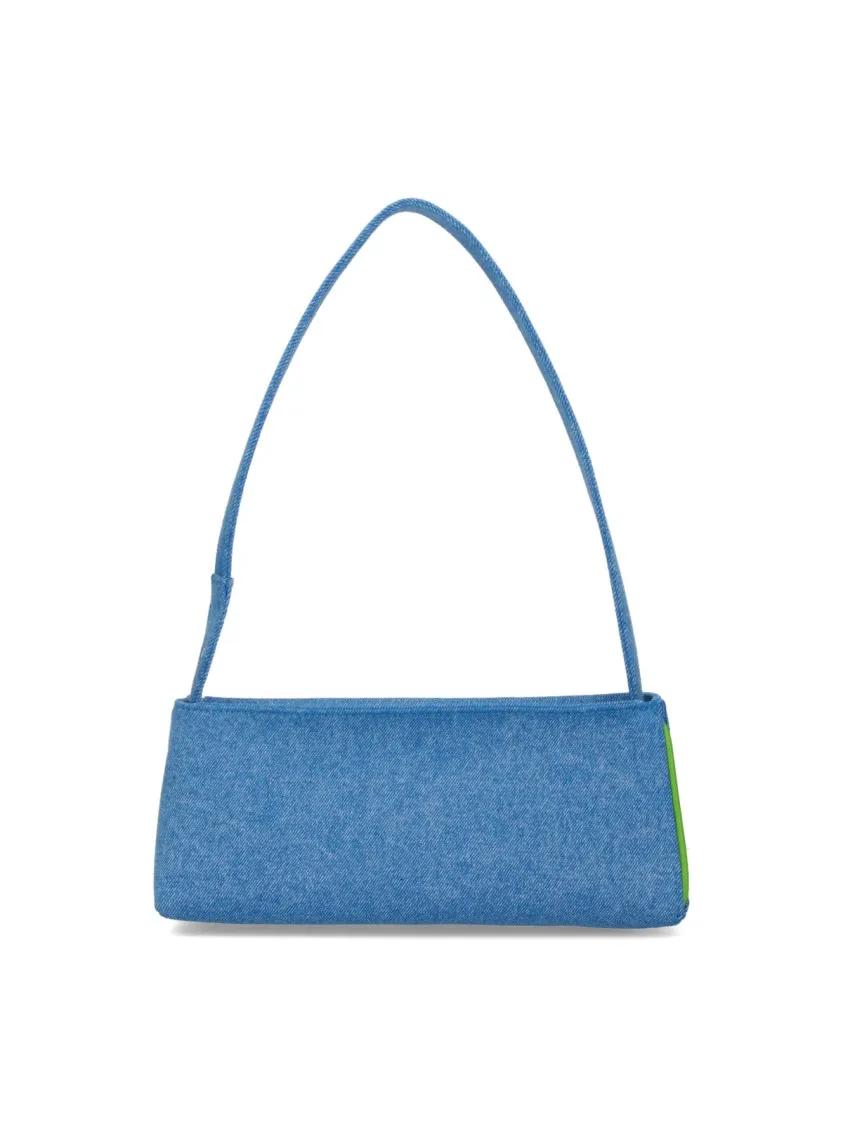 Marni Crossbody bags "Museo" Denim Bag Light Blue in blauw