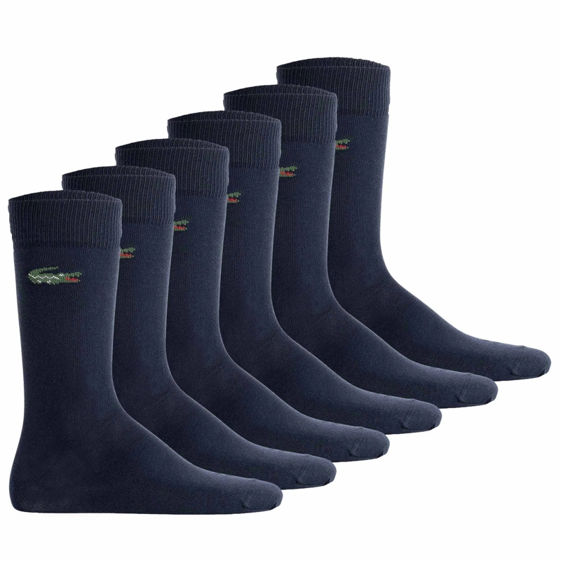 Lacoste  LACOSTE Unisex Socken im praktischen 6er Pack. Bus dunkel-blau