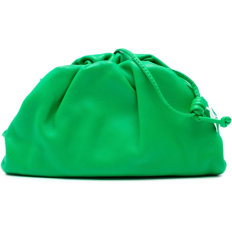 Bottega Veneta Schultertasche Lambskin The Mini Pouch Crossbody grün